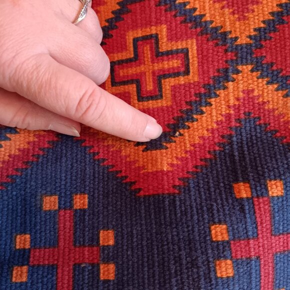 El Paso Saddlery cotton Crossbody Bag purse aztec south west western bucket bag - Picture 7 of 7